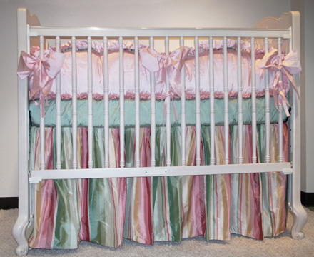 Madeleine bedding on #200 Country French Round Crib