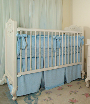 Pierre bedding on #200 Country French Rectangular Crib