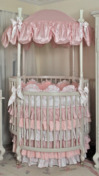 Princess and the Pea bedding on #206 Country French Round Crib